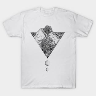 Flowers and mountains T-Shirt